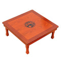 Folding Square Table, Korean Solid Wood Coffee Table/Dining Table/Study Table/Kang Table, for Tatami/Bay Window/Tea House (Size : 60cm)