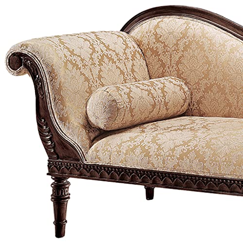 Design Toscano Swan Fainting Couch, 73", Walnut N663