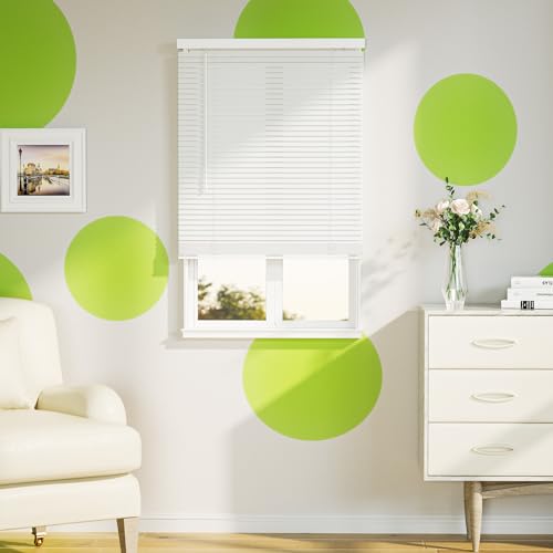 SZXIMU Window Blinds 35" W X 64" H, 1" Cordless Blinds for Indoor Windows, Room Darkening Mini Blind, Horizontal Blinds & Shades White for Home Bedroom Living Room Office Kitchen