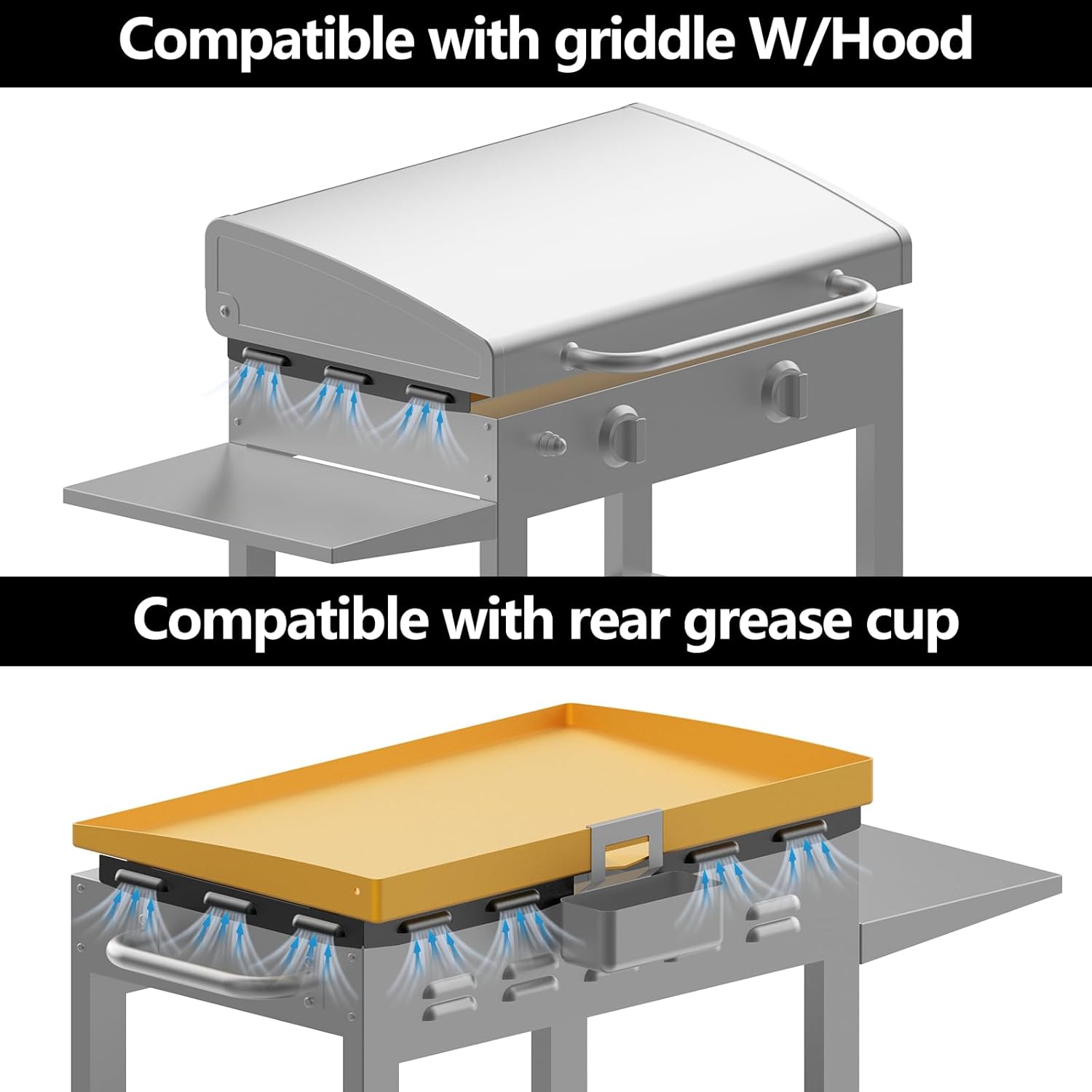 Blackstone 28 Inch Griddle Magnetic Stainless Steel Wind Guards P226
