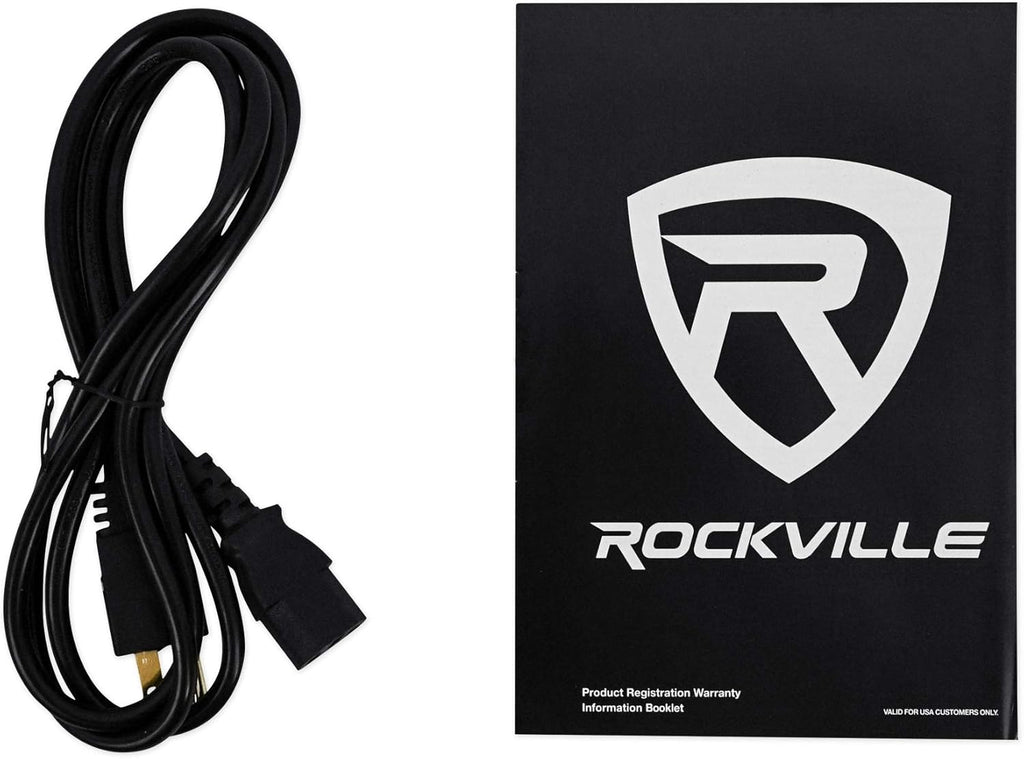 Rockville RBG15S 15" 1600W Active Powered PA Subwoofer with Steel Casters R81685