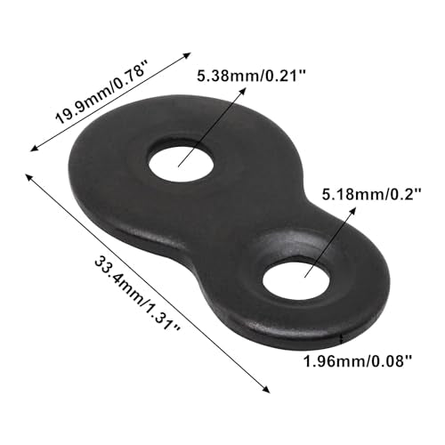 32pcs Figure 8 Fastener with Screws for Table Tops Connector Bracket (Black) P956146