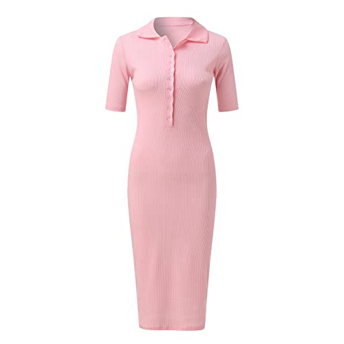 Women's Casual Wrap V Neck Short Sleeve Mini Dress V1789