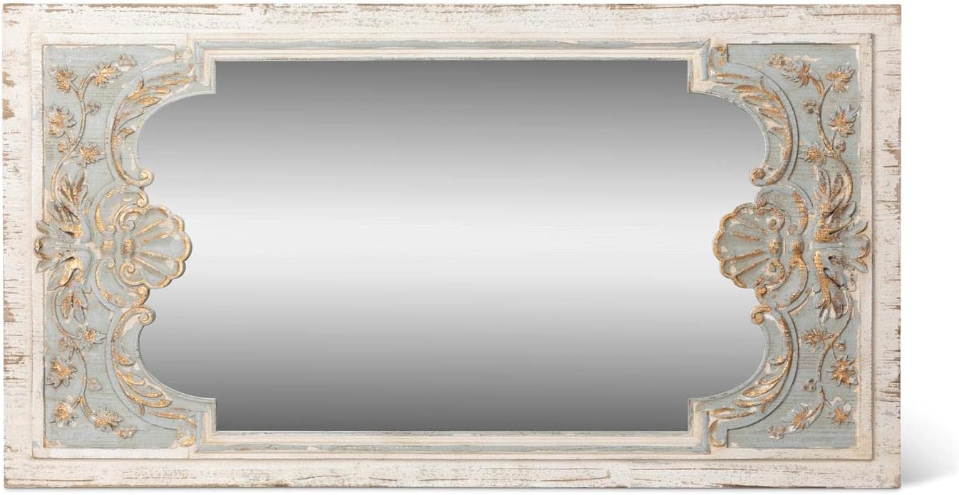 Park Hill Collection Country French Coquille Carved Wood Mirror O369628