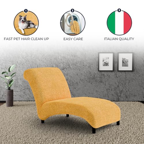 PAULATO BY GA.I.CO. Chaise Lounge Cover Stretch Furniture Slipcover Tapioca I832794