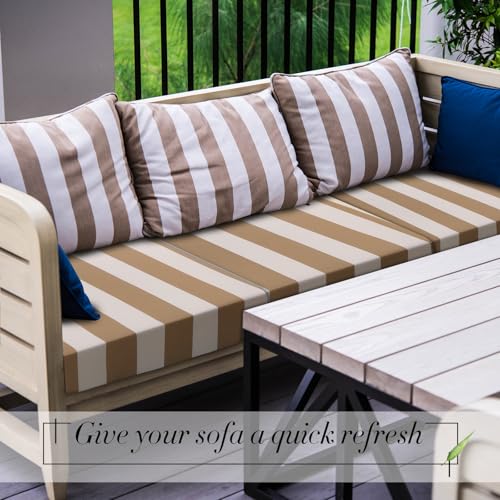 Outdoor Stretch Cushion Covers Patio Sofa Slipcover Replacement Gray C6922