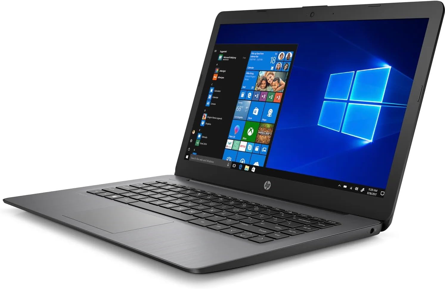 HP Stream 14 Inch HD Laptop Intel Celeron N4000 4GB RAM 64GB eMMC Windows 11 Home (Renewed) C4986