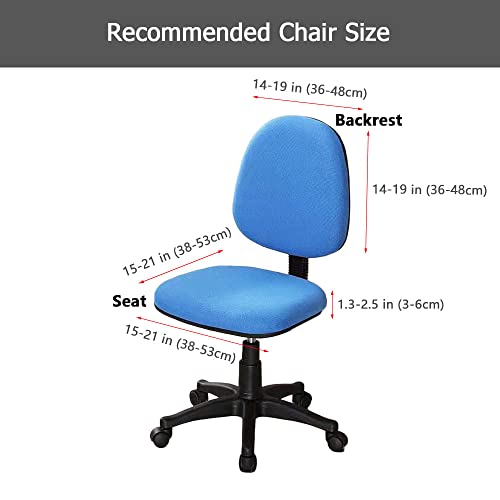 Stretch Jacquard Office Chair Cover, Removable Washable, Creamy-White R94522