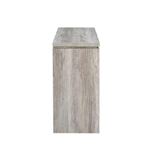 Grey Driftwood 2-Door Accent Cabinet N491