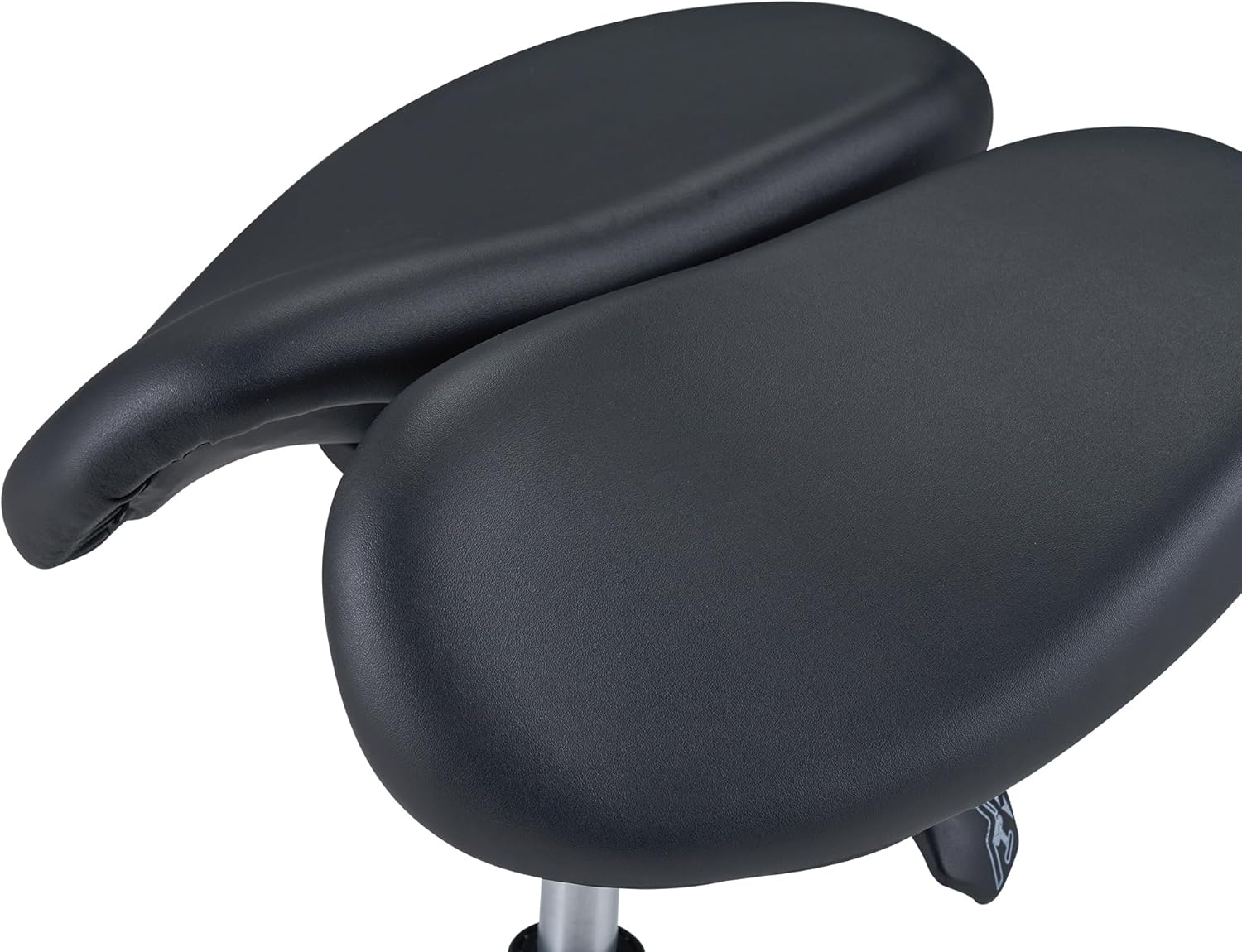 Master Massage Berkeley Ergonomic Saddle Stool, Black Aluminum Base M287