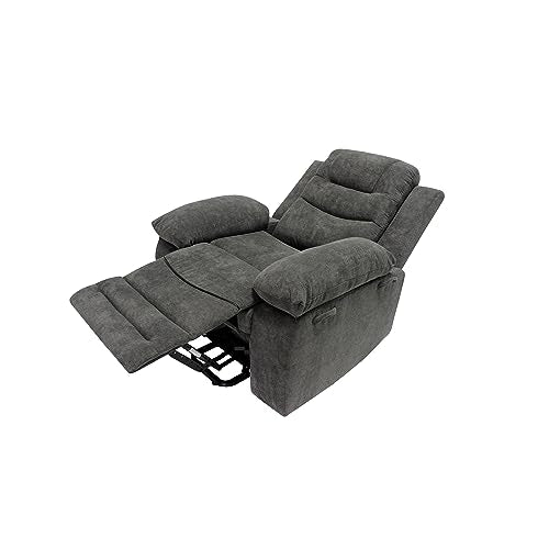 AC Pacific Hank Contemporary Power Recliner Lift Chair for Adults, Gray M2687