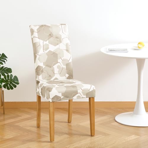 Gibelle Dining Chair Covers Set of 6, Stretch Slipcover, Royal Blue E143