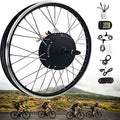 E-Bike Conversion Kit Electric Bike Conversion kit 20, 24, 26, 27.5, 28, 29, 700c inch Front Wheel hub Motor kit Motor Control LCD Display Brushless Motor hub,48V/1500W-26inch