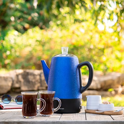 Mixpresso Electric Percolator Coffee Pot 10 Cup Stainless Steel V483990