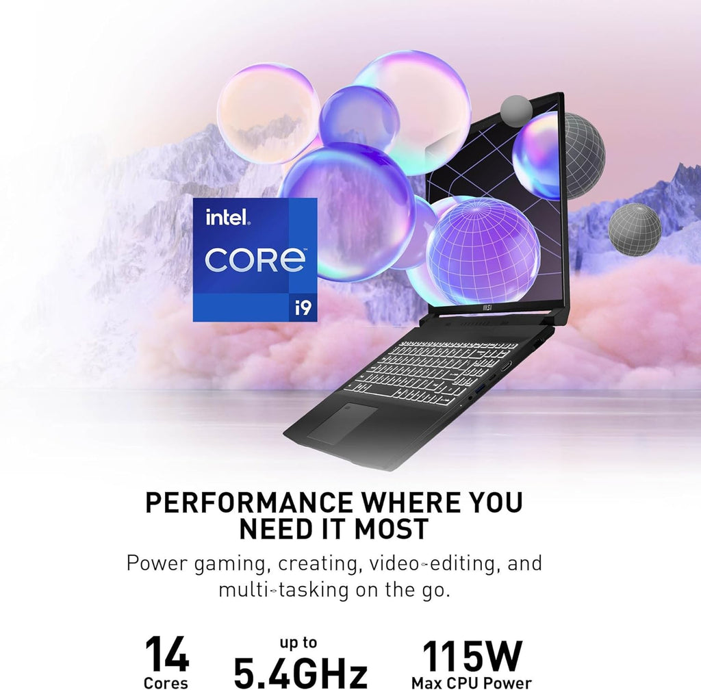 MSI Creator M16 Laptop, Intel Core i9, RTX 4060, 16" QHD+, 64GB RAM, 4TB SSD, Win 11 Pro A975828