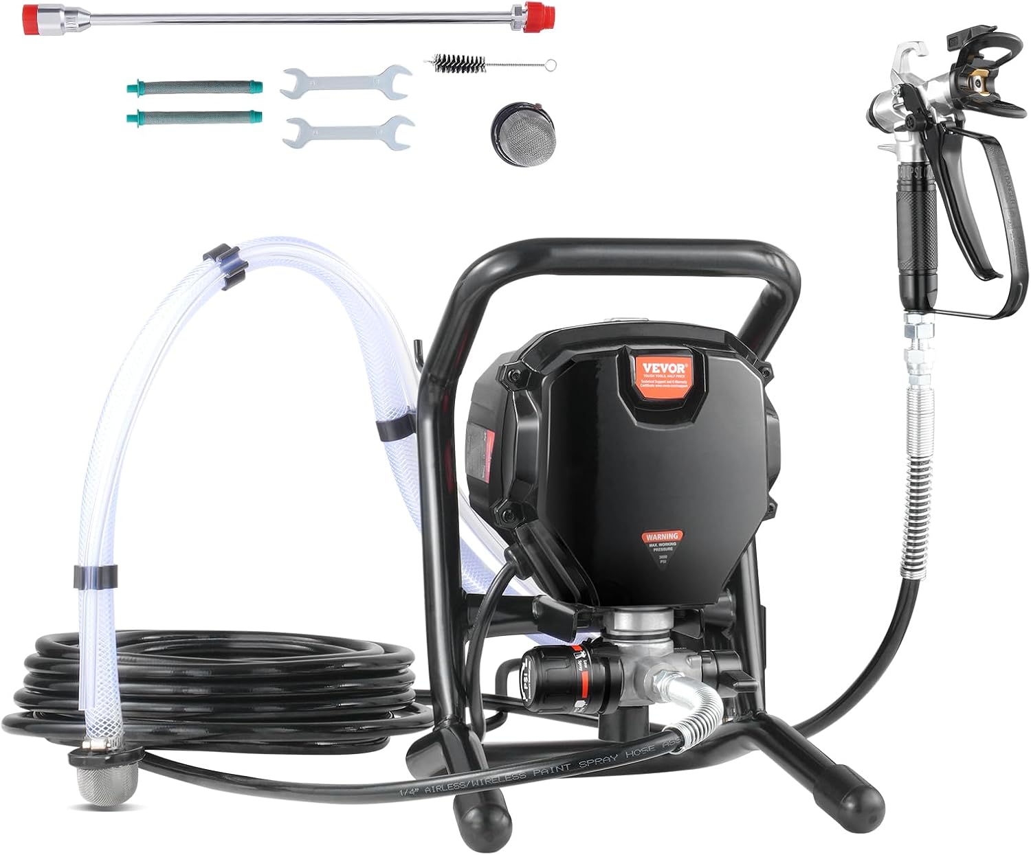 VEVOR Stand Airless Paint Sprayer 3000PSI Electric Handheld K3049