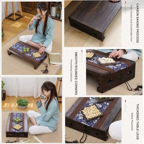 Japanese Tatami Low Table Wooden Coffee Table Portable Mini Picnic Furniture S1872