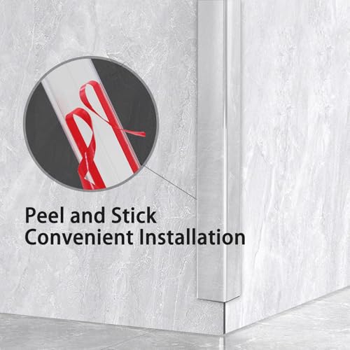 Gaahing 4 Pack Clear Corner Guards, Self-Adhesive L-Shaped Wall Edge Protector O469