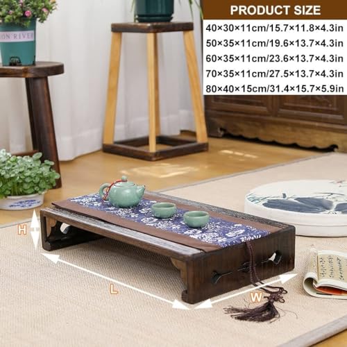 Japanese Tatami Low Table Wooden Coffee Table Portable Mini Picnic Furniture S1872