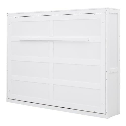 Murphy Bed Queen Size Folding Cabinet with Shelf for Guest Room Home Office H769