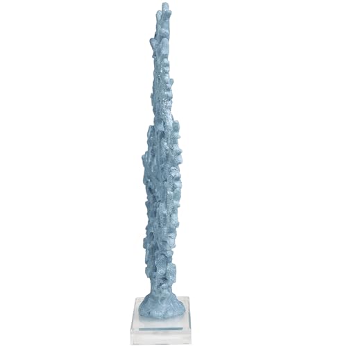 Deco 79 Aluminum Coral Decorative Sculpture, Silver P444