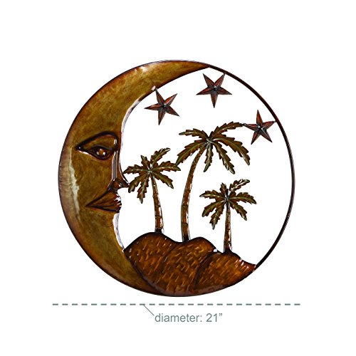 Benzara Metal Sun Moon Wall Decor Z887816