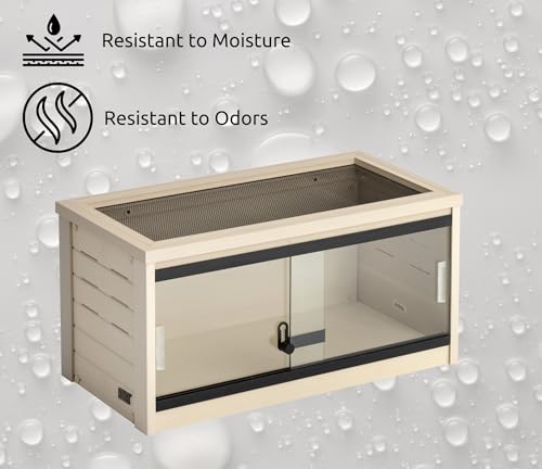 New Age Pet® ECOFLEX 36" Medium Mojave Reptile Habitat Enclosure, Grey N8799