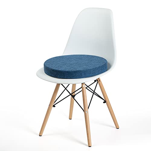 Tromlycs Round Chair Seat Cushion Pad 16 inch Non Slip Foam, Gray D238