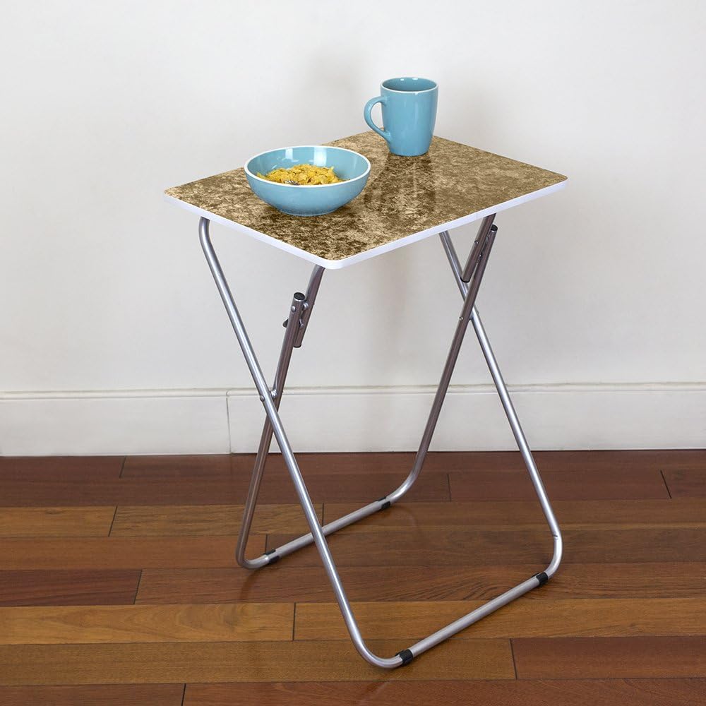 Home Basics Folding TV Tray Table, Brown U18762