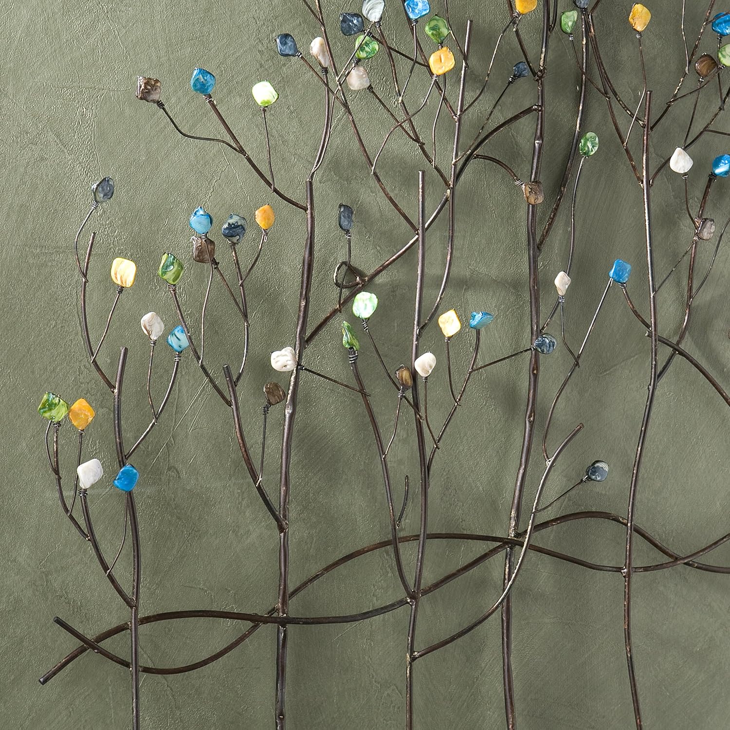 Gemstone Forest Wall Sculpture, 32.5" H x 32" W, Bronze X868