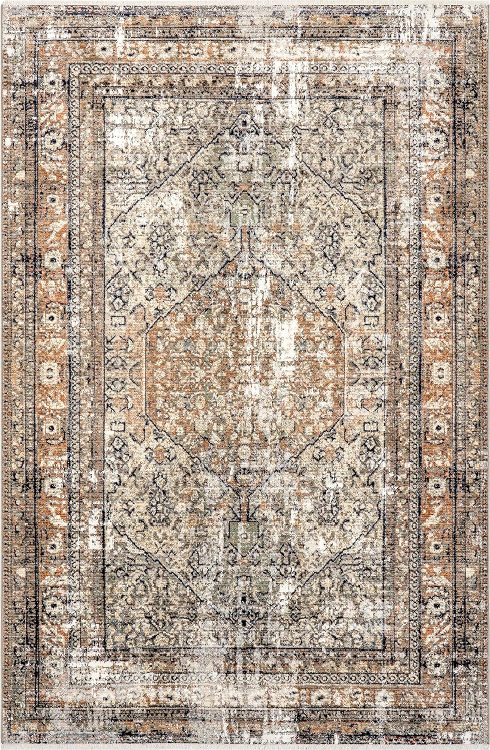 nuLOOM Fringed Performance Indoor Area Rug, 12' x 16', Charvi Z3701