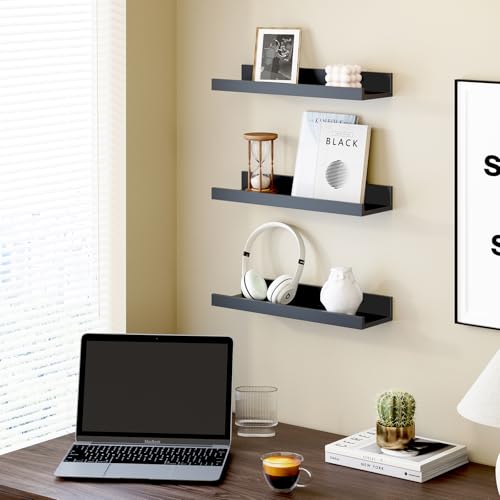 Fixwal Floating Shelves Set of 8, Rustic Brown V55231