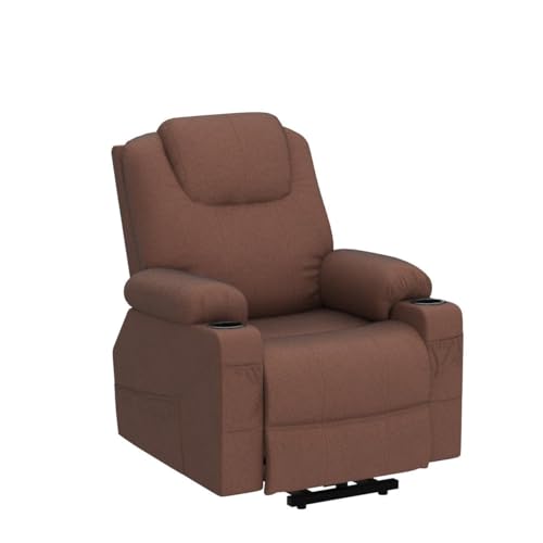 YITAHOME Power Lift Recliner Chair for Elderly with Heat and Massage, Light Brown C170805
