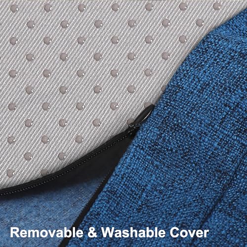 Tromlycs Round Chair Seat Cushion Pad 16 inch Non Slip Foam, Gray D238