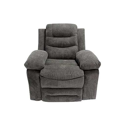 AC Pacific Hank Contemporary Power Recliner Adults, Lift Chair for Up to 661 Lbs Weight Capacity, Includes Quiet Rail System for Smooth Transitions and Versatile Comfort, Gray