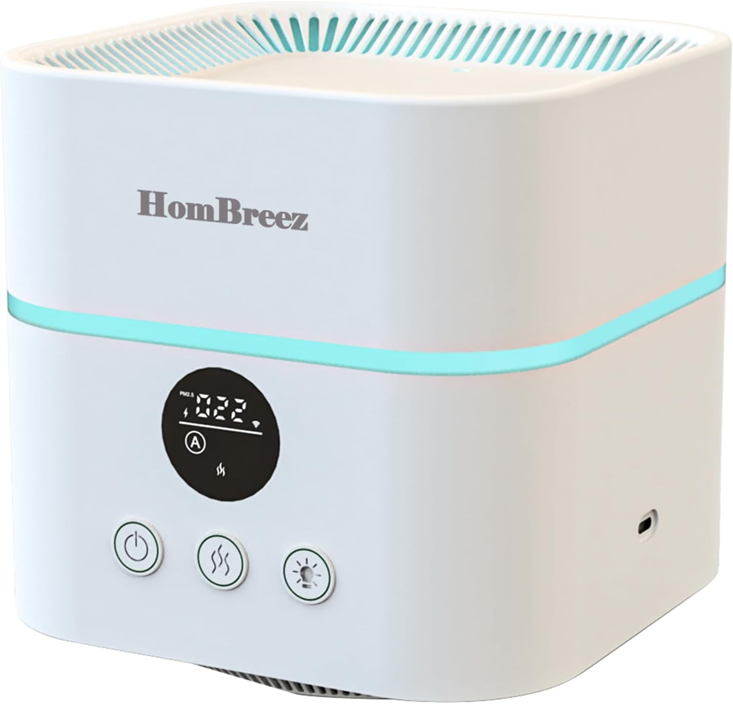 Small Room Air Purifier and Humidifier Combo, Air Purifiers for Home Pets, Air Purifier for Bedroom, Office, Living Room, Air Purifier for Baby, White(WG-03)