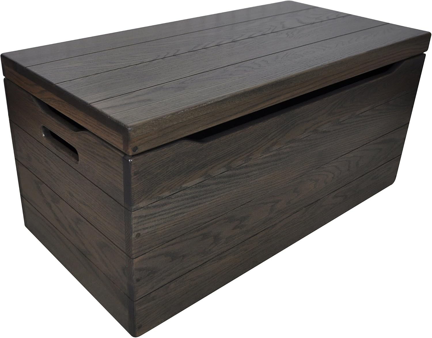 Amish Wooden Storage Chest with Anti-Slam Hinges - Oak I75104