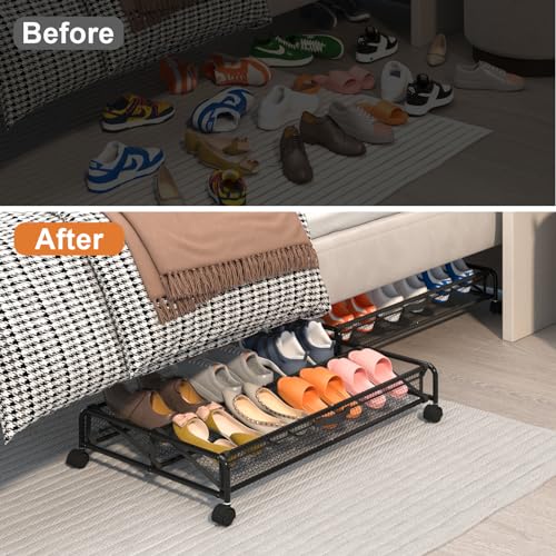 Under Bed Shoe Storage Organizer with Wheels I17211