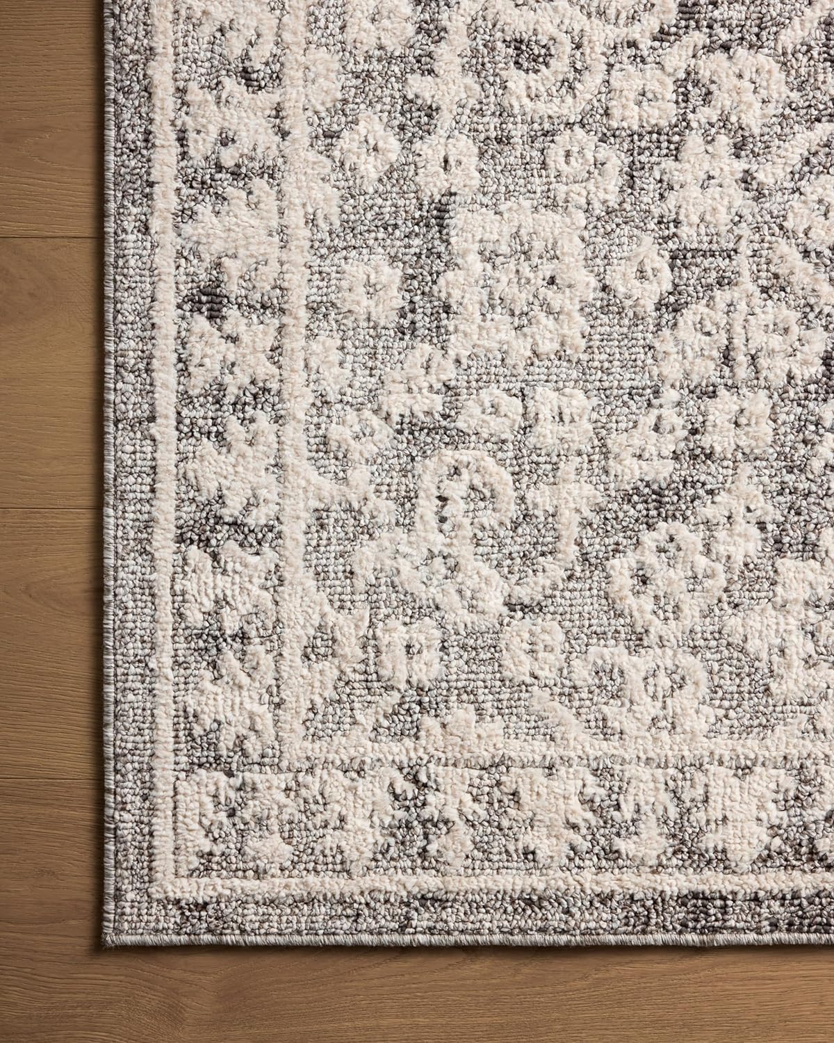 Loloi Magnolia Home Gigi Collection Grey/Ivory Area Rug P672340