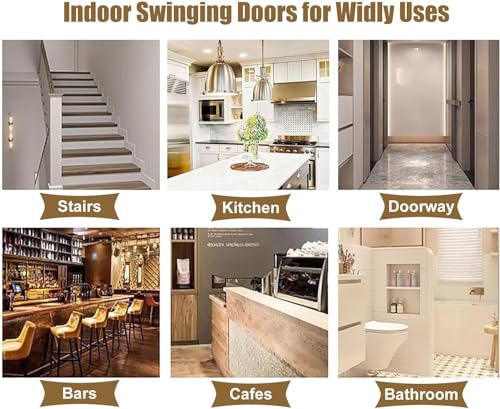 Wooden Cafe Swing Doors Solid Wood Unpainted W40xH90cm N84030