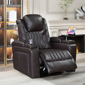 FANYE 360 Degree Swivel Upholstered Armchair,Modern Living Room Manual Reclining Glider Rocker Chair with 2 Pillow-Top Armrests for Home, 33.1", Grey