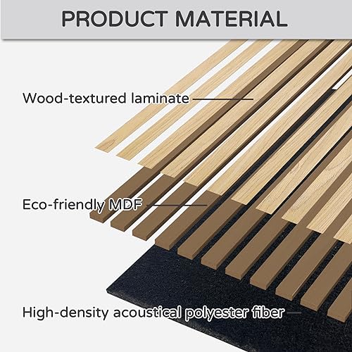 4 Pack Wood Wall Panels 47.2" x 23.6" 3D Fluted Teak P3747