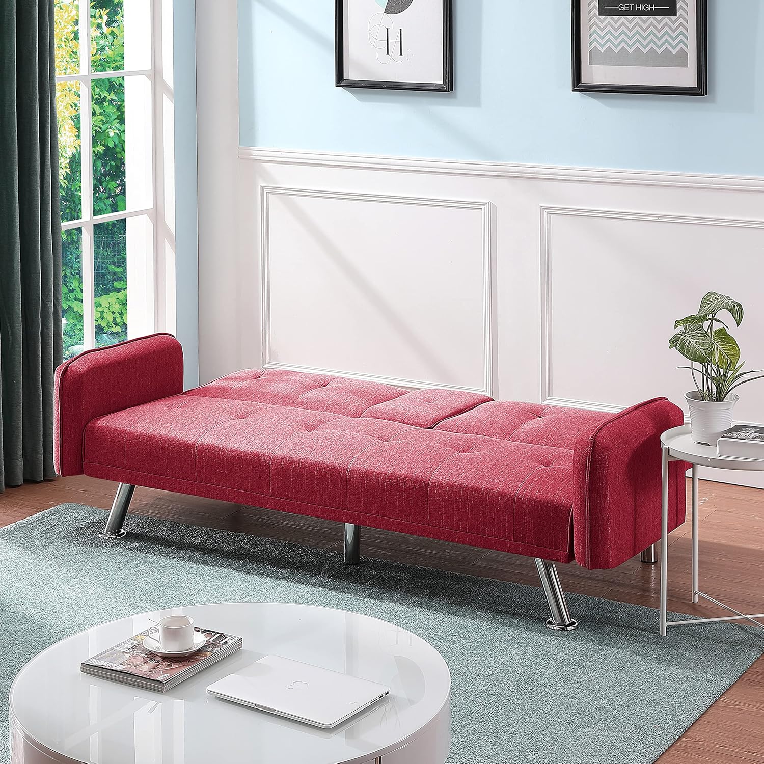 Red Sofa Bed for Living Room and Bedroom G161