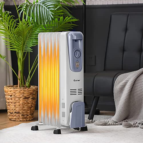 ARLIME 1500W Oil Filled Radiator Heater with Adjustable Thermostat E95032