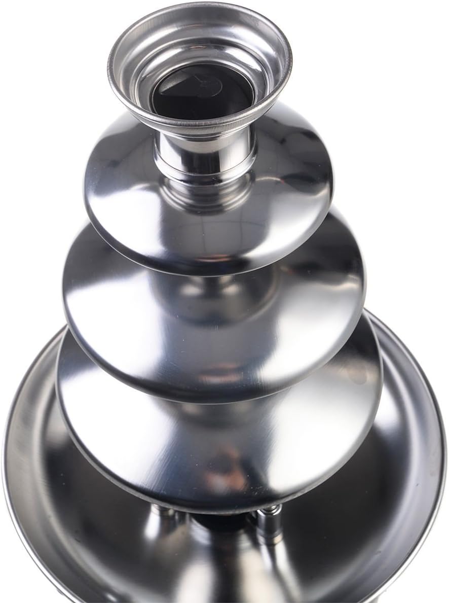 4 Tier Stainless Steel Chocolate Fondue Fountain O624390