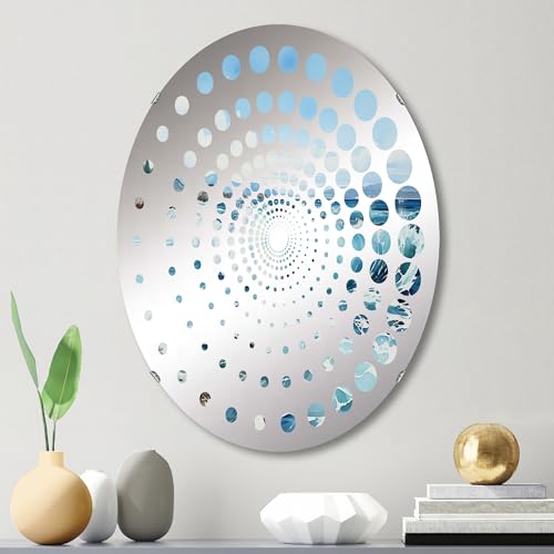 DesignQ Minimalism oval wall mirror 20x30 Y146