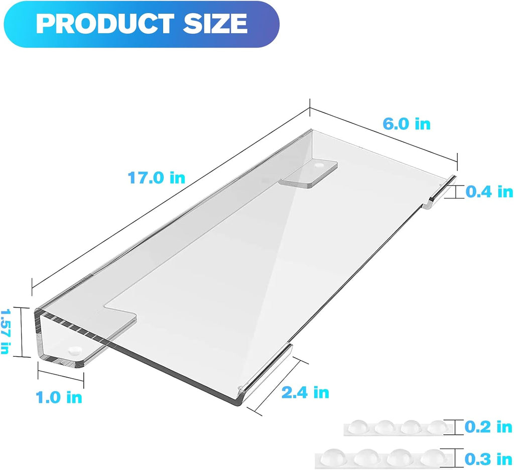 MaxGear Acrylic Keyboard Stand with Adjustable Height for Desk A2478