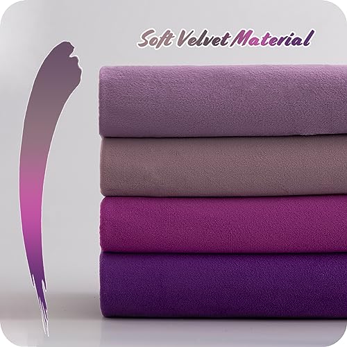 Decorative Velvet Throw Pillow Covers 12x20 Inch Set of 4 N9990