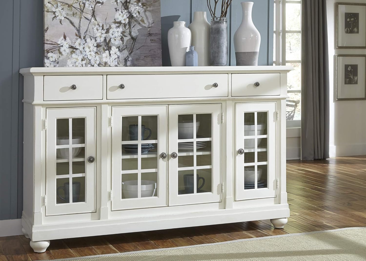 Liberty Furniture Industries Harbor View II Dining Buffet, Linen Finish W710