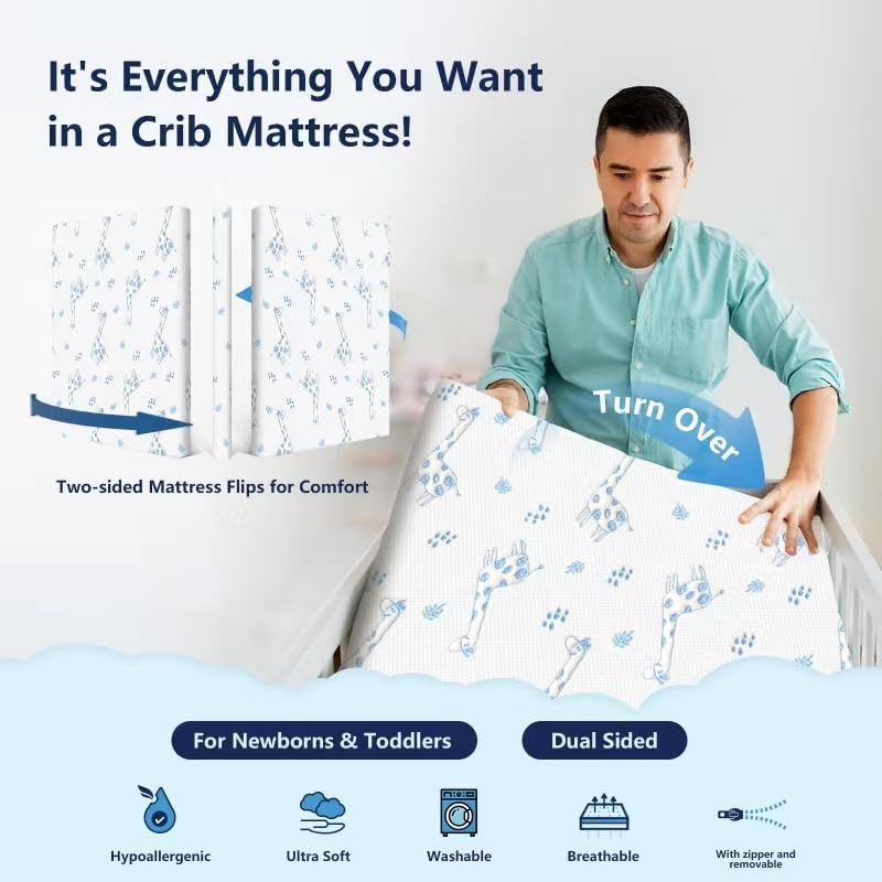 Pack and Play Mattress for Crib, Firm Support Premium Foam, PackNplayA P78540